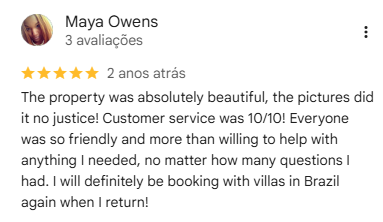 Google review by Maya Owens