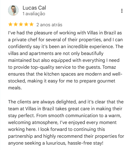 Google review by Lucas Cal