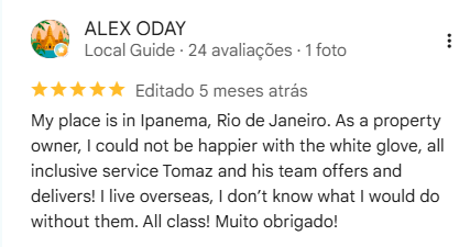 Google review by ALEX ODAY