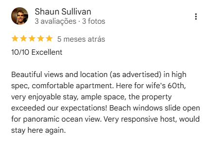 Google review by Shaun Sullivan