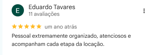 Google review by Eduardo Tavares